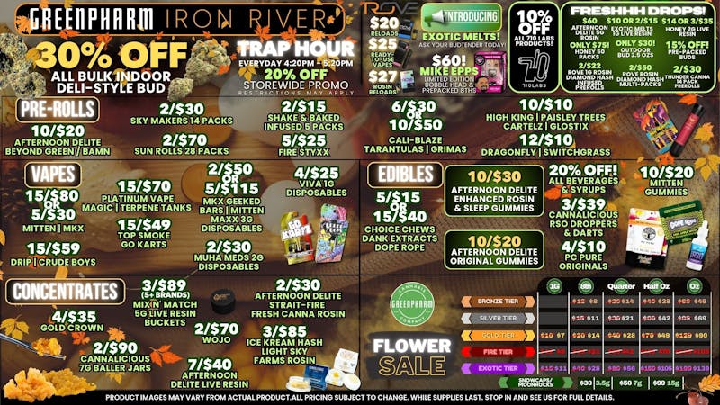 Green Pharm Iron River - Rec - Now Open! 💥DAILY DOORBUSTERS!!!💥