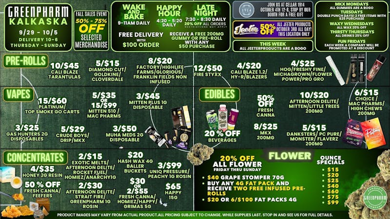 Green Pharm - Kalkaska - Recreational & Medical 🍂 Fall Into Savings 🍂