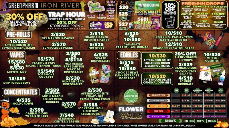 Green Pharm Iron River - Rec - Now Open! 👻SPOOKY SAVINGS!👻