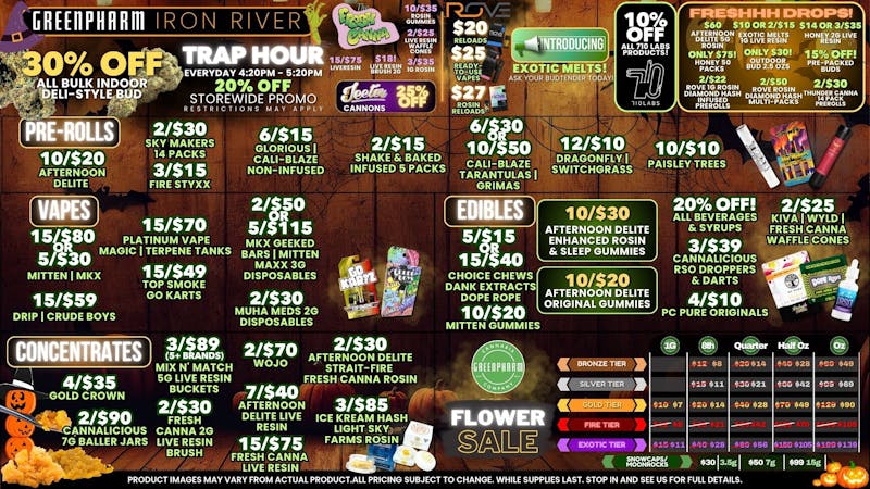 Green Pharm Iron River - Rec - Now Open! 🎃SPOOKY SAVINGS!🎃