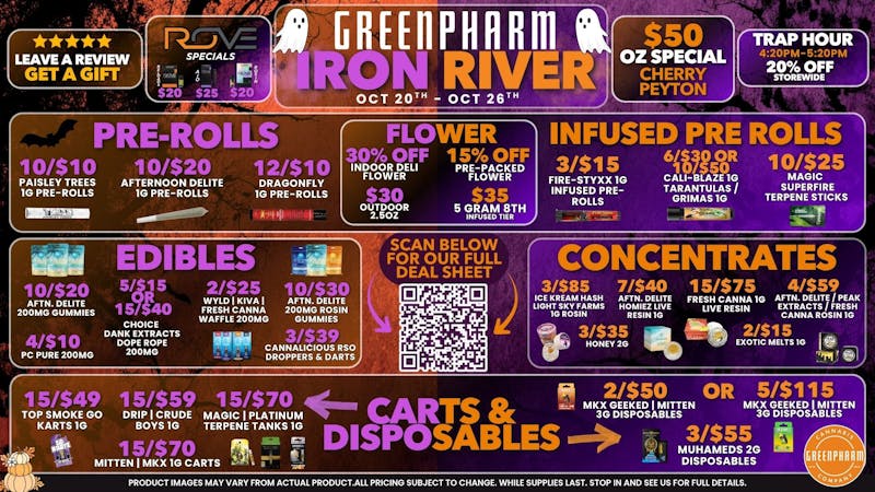 Green Pharm Iron River - Rec - Now Open! 🎃👻SPOOKY SAVINGS!👻🎃
