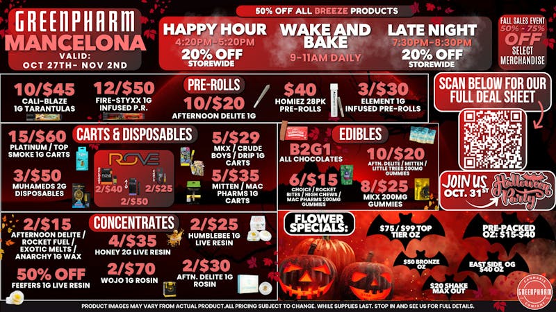 Green Pharm - Mancelona -Recreational NO TRICKS JUST TREATS !!!!
