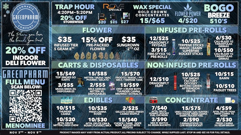 Green Pharm Menominee - Rec - 💥DAILY SAVINGS @ THE PHARM!💥