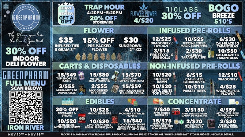 Green Pharm Iron River - Rec - Now Open! 🥶WARM UP W/ HOT DEALS!🥶