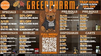 Green Pharm Menominee - Rec - 🍂DAILY DEALS @ THE PHARM!🍂