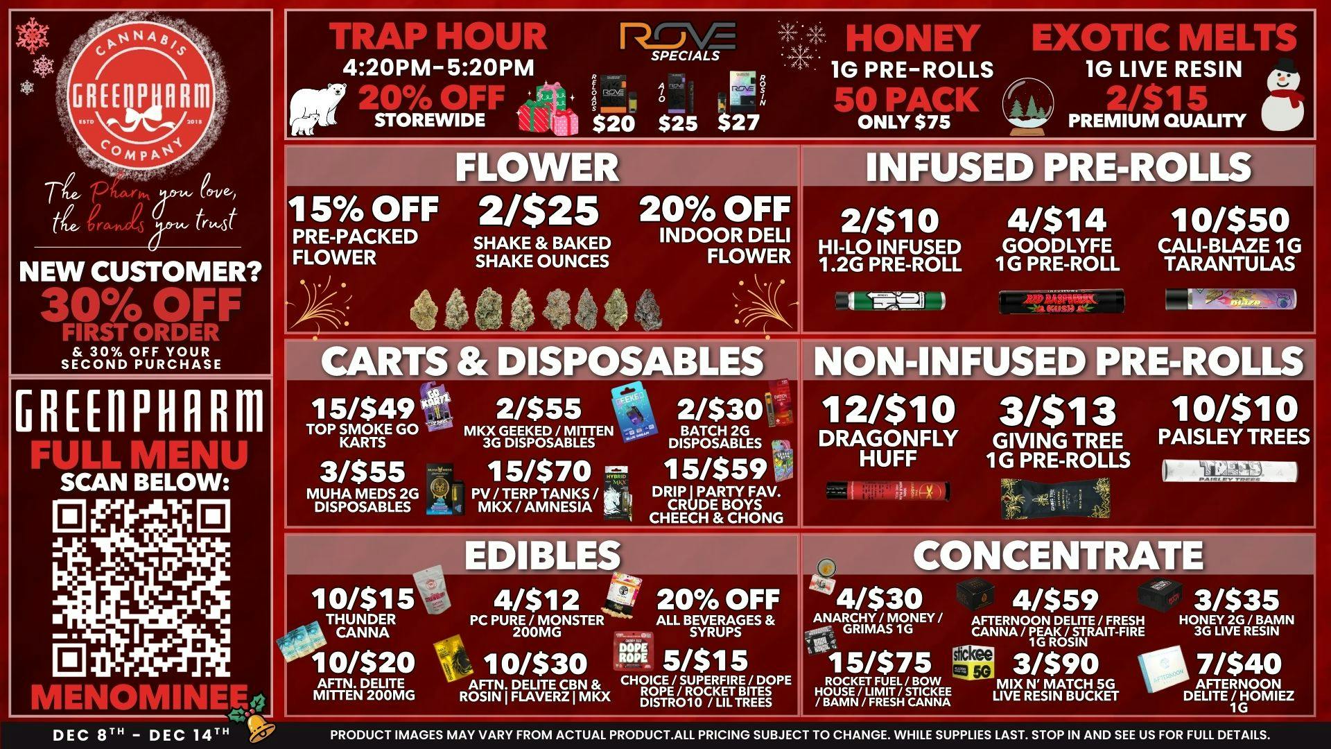 Green Pharm Menominee - Rec - ❄️MENOMINEE DAILY DEALS!!❄️