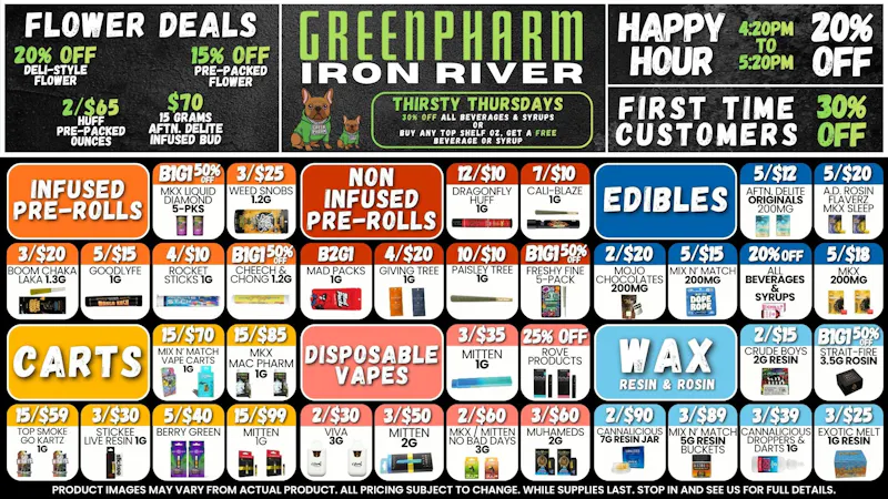 Green Pharm Iron River - Rec - Now Open! 🤑DAILY SAVINGS!🤑