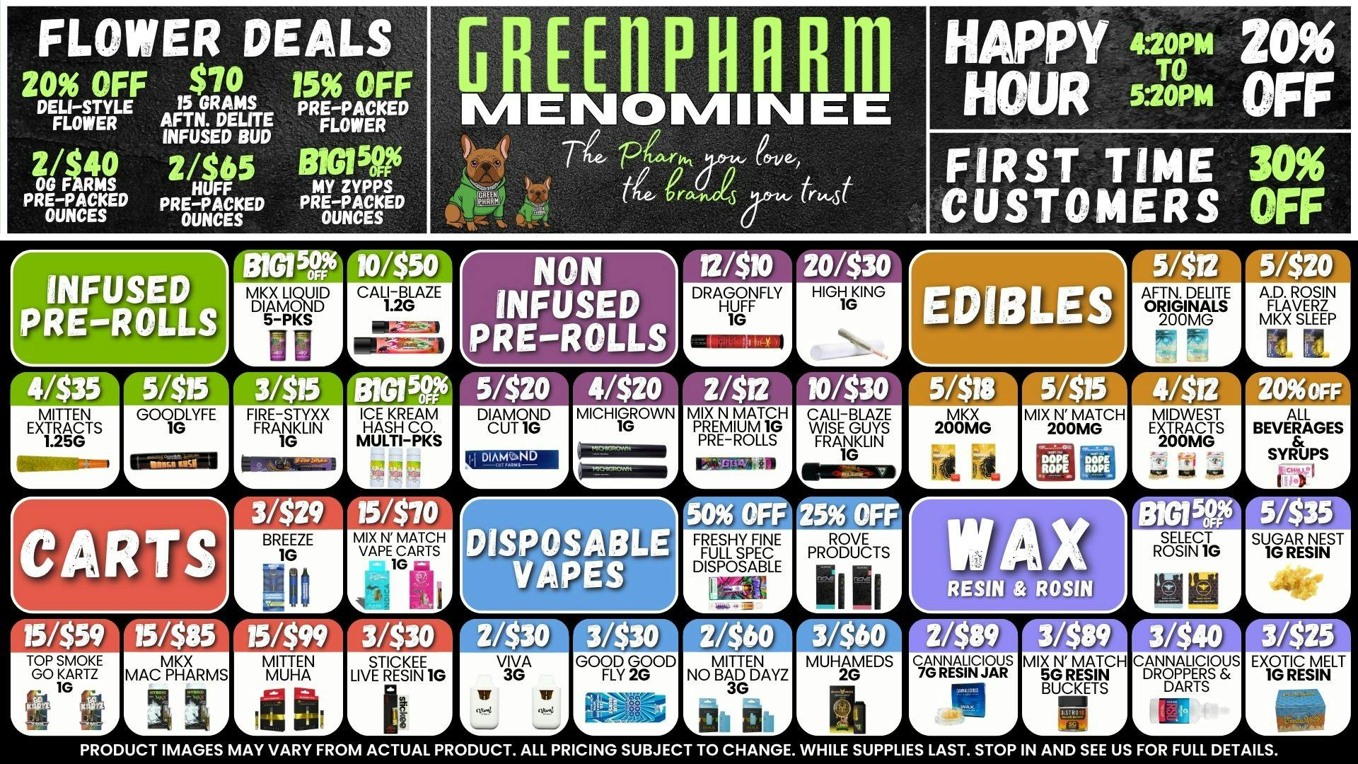 Green Pharm Menominee - Rec - 🤑DAILY SAVINGS!🤑