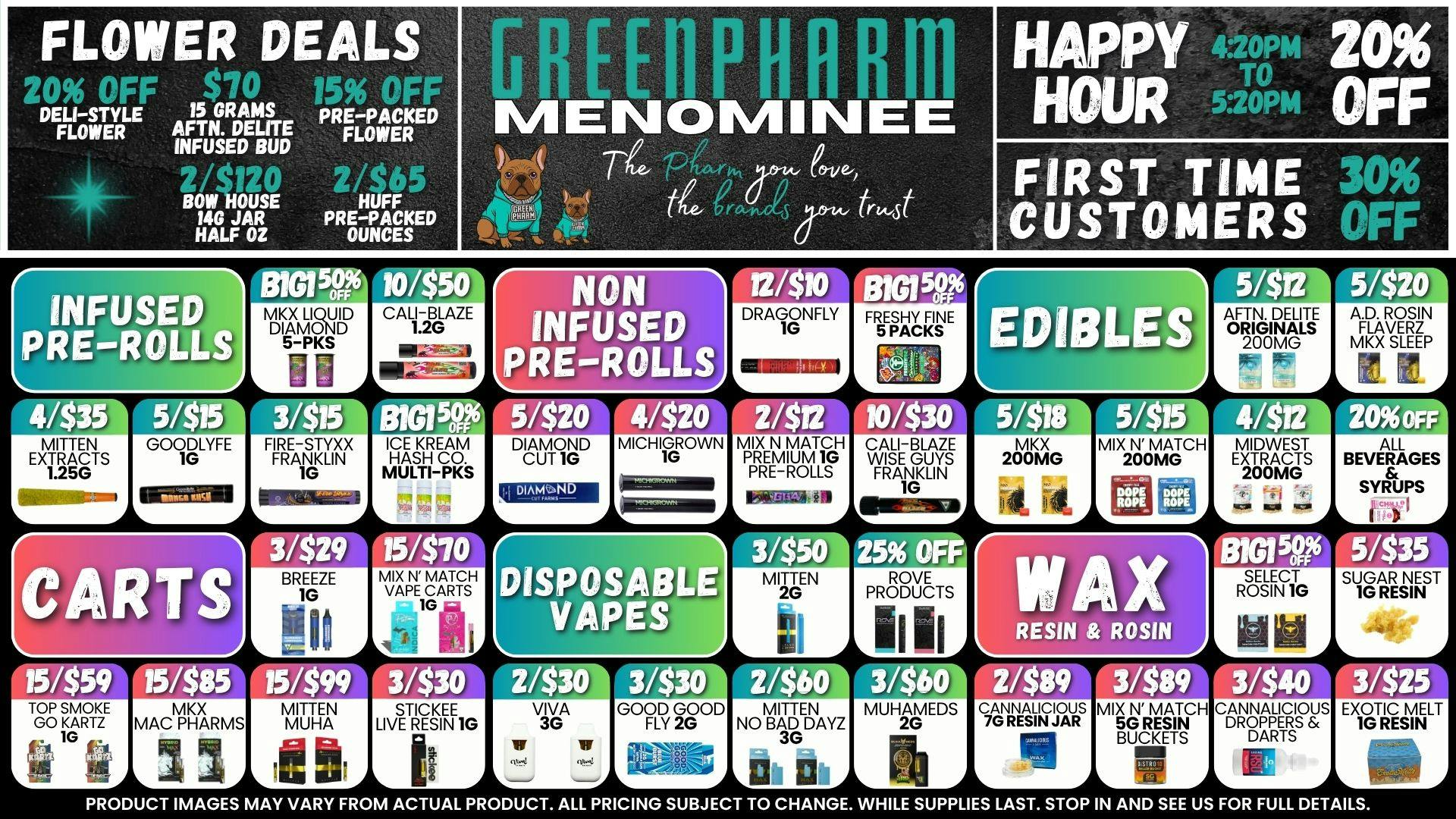 Green Pharm Menominee - Rec - 🤑DAILY SAVINGS!🤑
