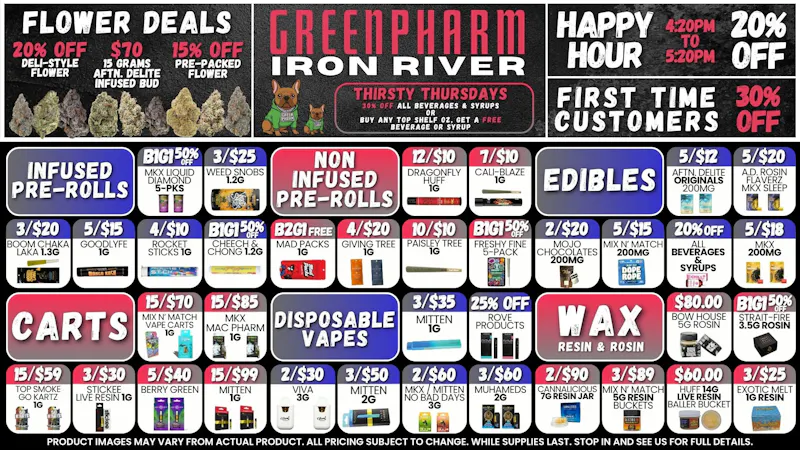 Green Pharm Iron River - Rec - Now Open! 🤑DAILY SAVINGS!🤑