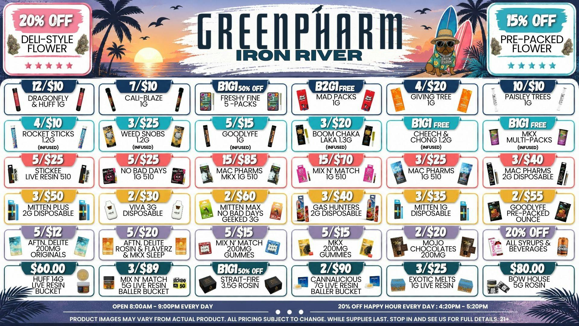 Green Pharm Iron River - Rec - Now Open! 🏖️DAILY DEALS IRON RIVER!🌞