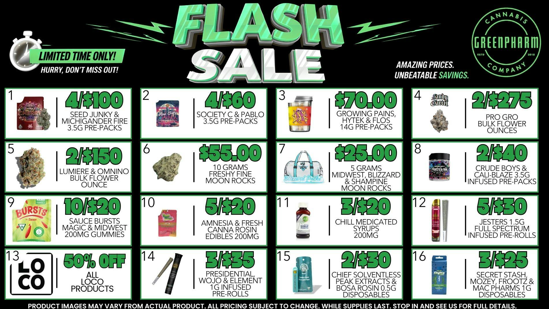 Green Pharm Menominee - Rec - ⚡FLASH SALE BLOWOUTS!⚡