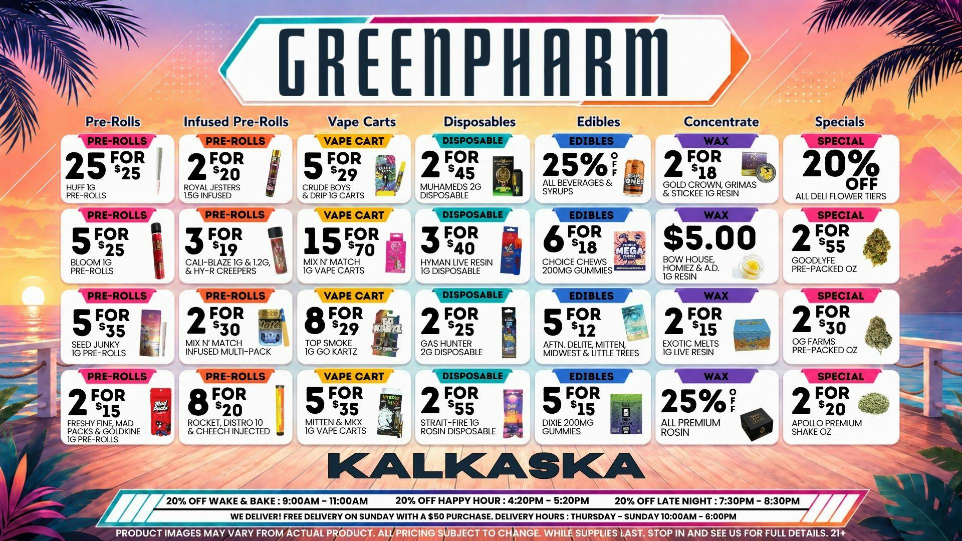 Green Pharm - Kalkaska - Recreational & Medical 🔥HOT SUMMER SAVINGS @ GREEN PHARM 🔥
