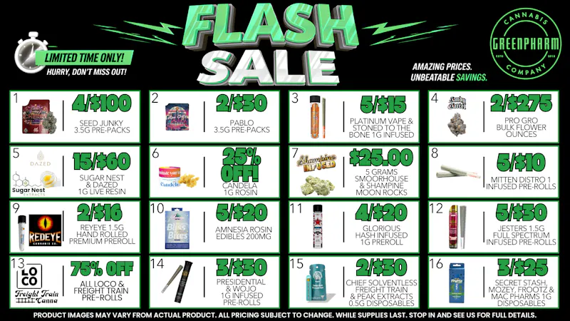Green Pharm Menominee - Rec - ⚡⚡FLASH DEALS!!⚡⚡