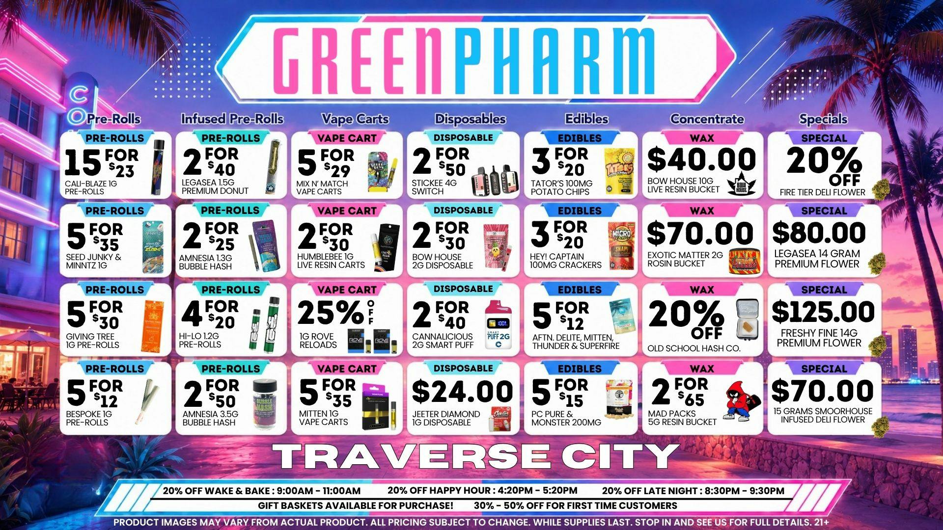Green Pharm - Traverse City - Recreational & Medical 🌞 HOT SUMMER SAVINGS @ GREEN PHARM 🌞