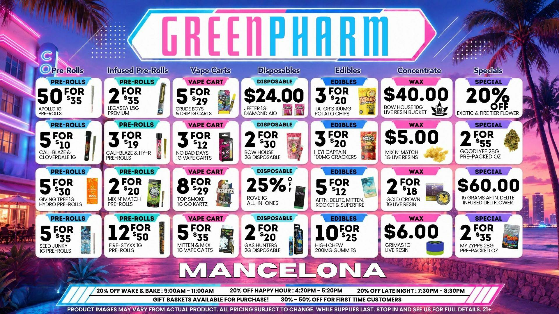 Green Pharm - Mancelona -Recreational 🌞 HOT SUMMER SAVINGS @ GREEN PHARM 🌞
