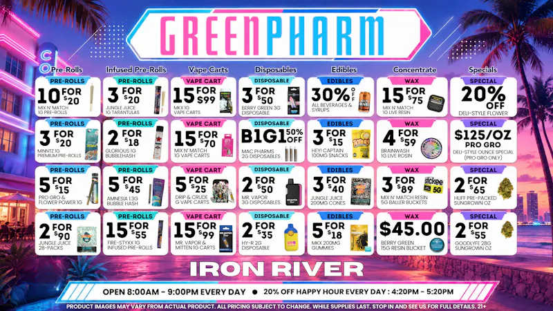 Green Pharm Iron River - Rec - Now Open! 🌞HOT SUMMER SAVINGS!🌞