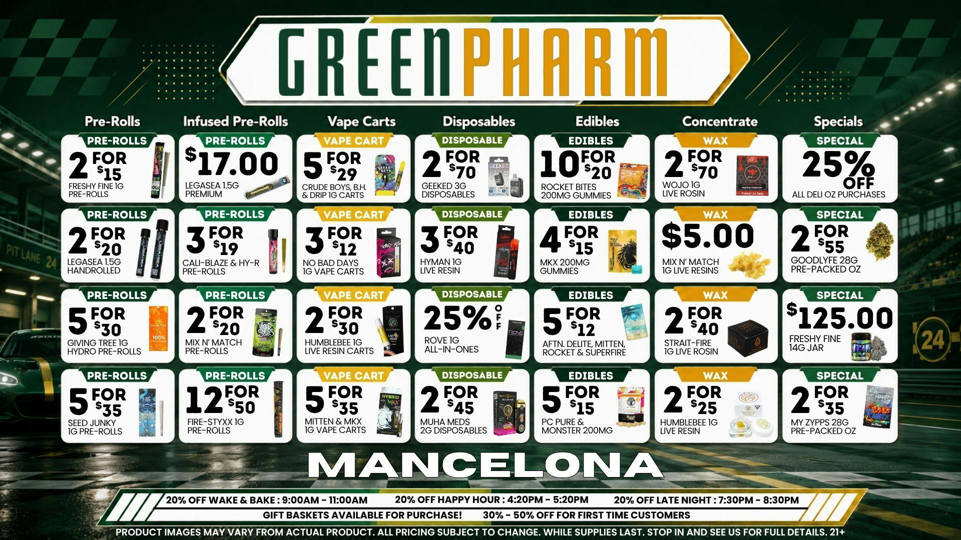 Green Pharm - Mancelona -Recreational 🔥BLAZING HOT SUMMER SAVINGS🔥