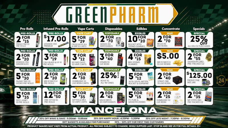 Green Pharm - Mancelona -Recreational 🔥BLAZING HOT SUMMER SAVINGS🔥