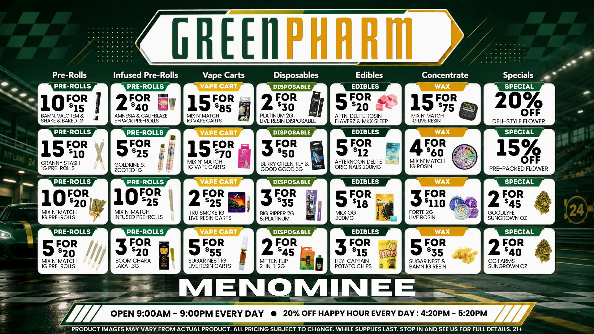 Green Pharm Menominee - Rec - 🔥BLAZING HOT SAVINGS!🔥