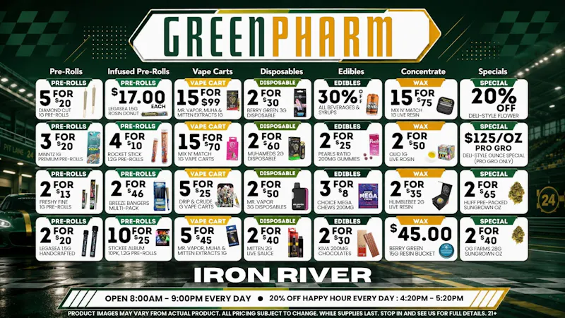 Green Pharm Iron River - Rec - Now Open! 🤑DAILY SAVINGS!🤑