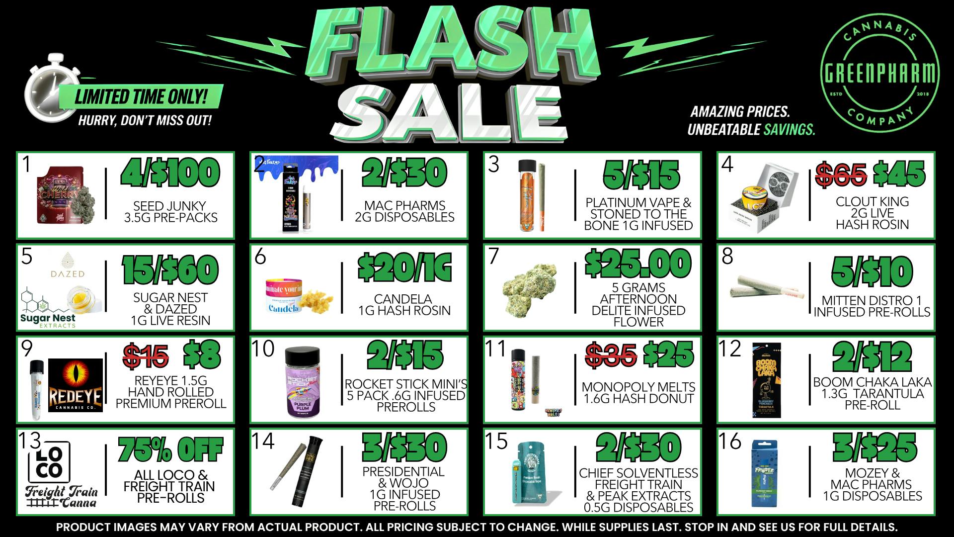 Green Pharm Menominee - Rec - ⚡⚡FLASH DEALS!!⚡⚡