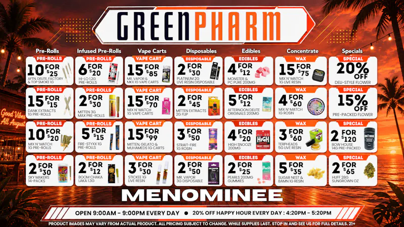 Green Pharm Menominee - Rec - 🔥HOT DEALS EVERYDAY!🔥