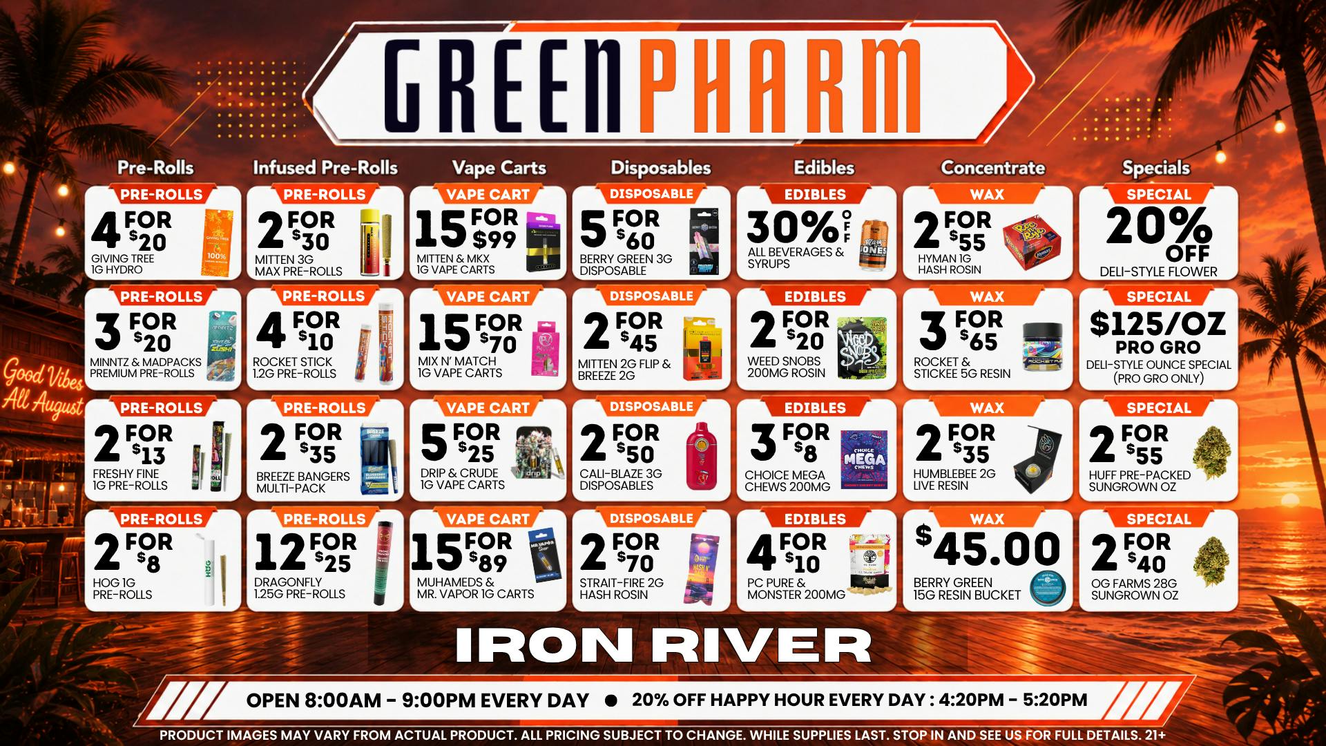 Green Pharm Iron River - Rec - Now Open! 🔥HOT DEALS EVERYDAY!🔥