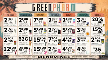 Green Pharm Menominee - Rec - 🤑💸DAILY SAVINGS!💸🤑