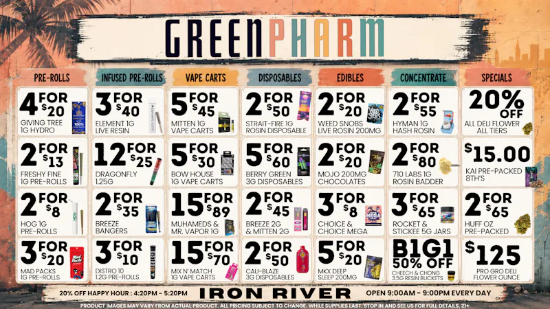 Green Pharm Iron River - Rec - Now Open! 🤑💸DAILY SAVINGS!💸🤑