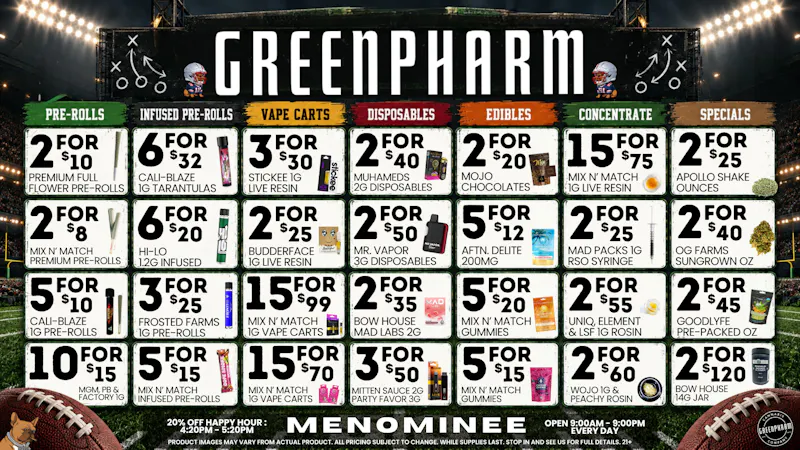 Green Pharm Menominee - Rec - 🍂FALL INTO SAVINGS!🍂