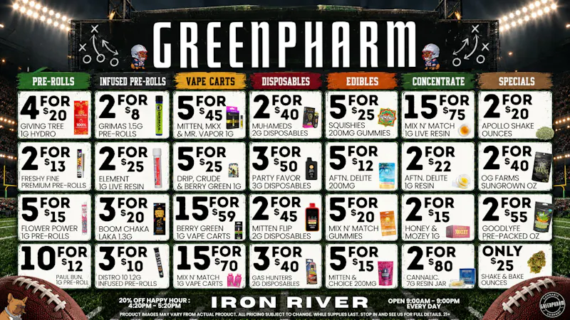 Green Pharm Iron River - Rec - Now Open! 🍂FALL INTO SAVINGS!🍂
