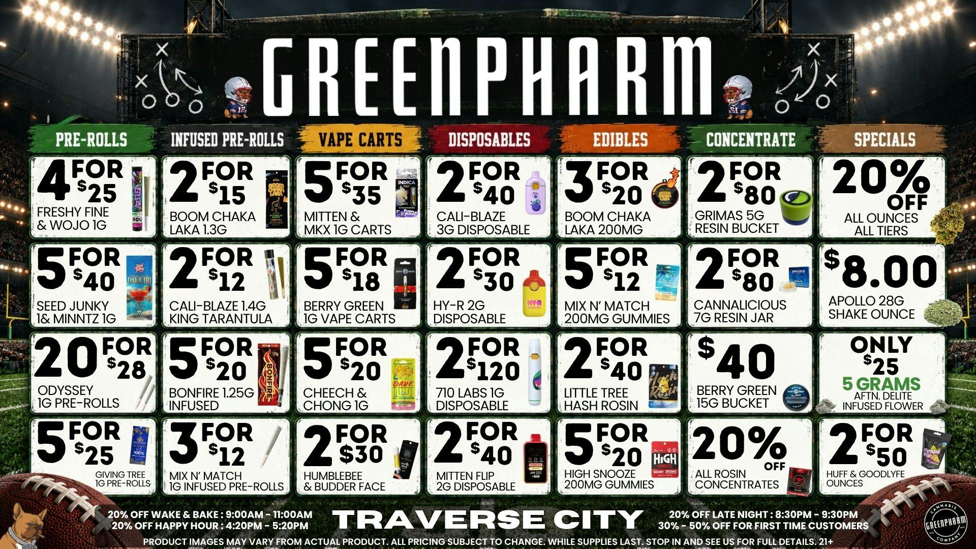 Green Pharm - Traverse City - Recreational & Medical 🍂🍁 Fall Into Savings !!🍁🍂