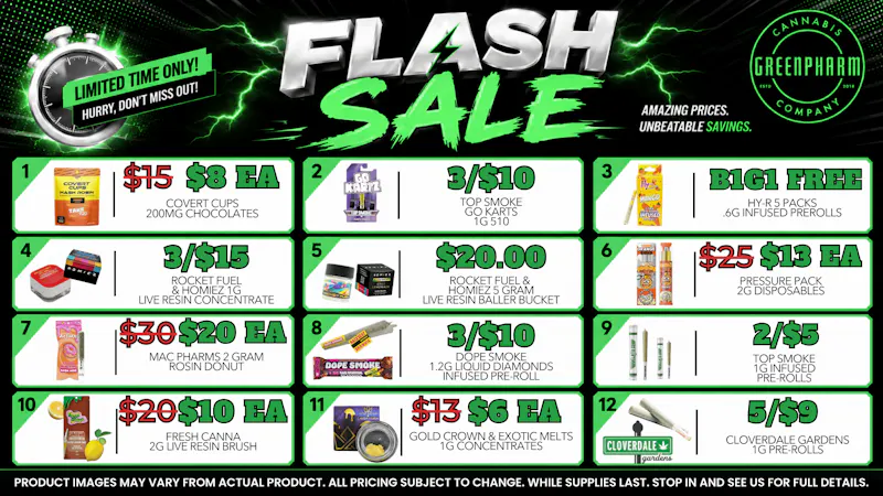 Green Pharm - Kalkaska - Recreational & Medical 😀💰💥FLASH SALE- BIG SAVINGS💰😀💥