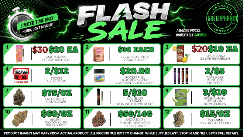 Green Pharm - Mancelona -Recreational 😀💰💥FLASH SALE- BIG SAVINGS💰😀💥