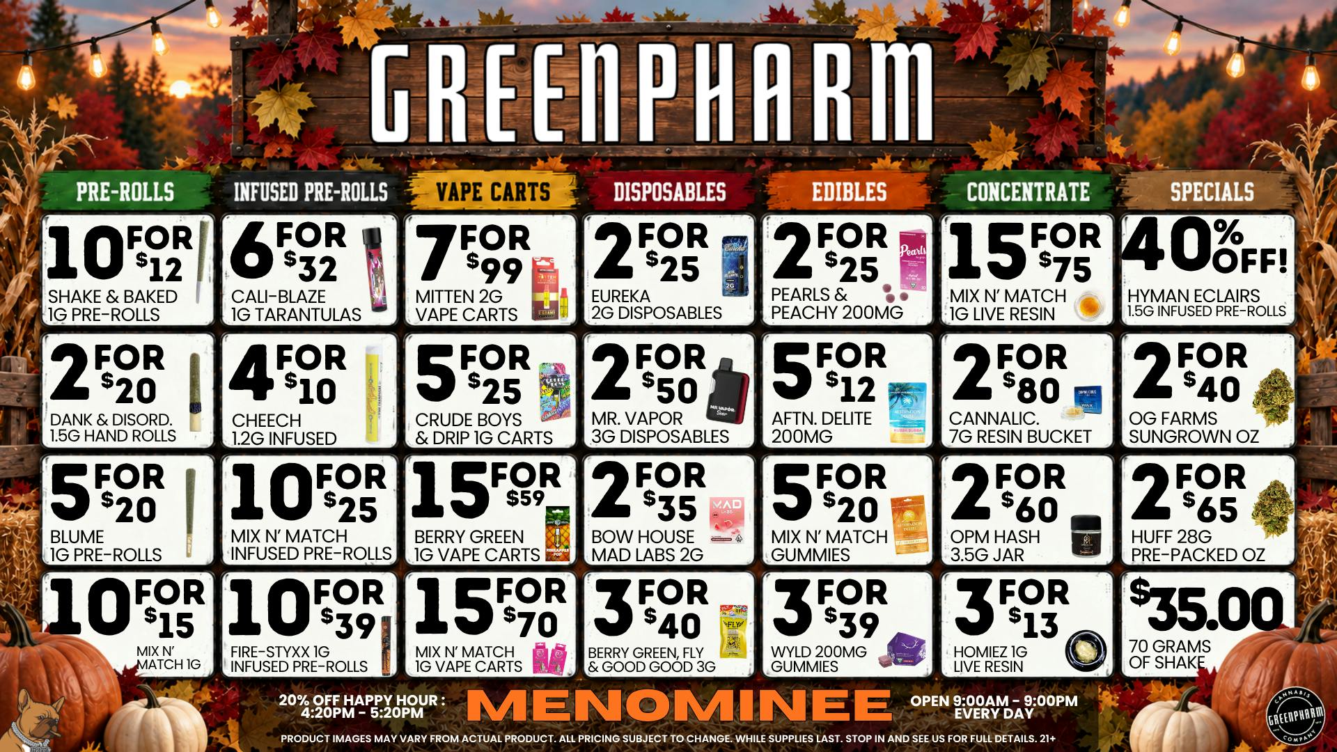 Green Pharm Menominee - Rec - 🔥⚡DAILY SAVINGS!⚡🔥