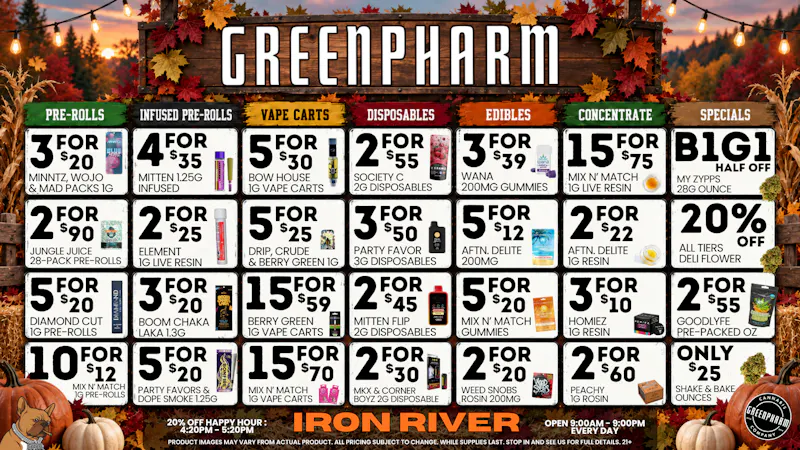 Green Pharm Iron River - Rec - Now Open! 🔥⚡DAILY SAVINGS!⚡🔥