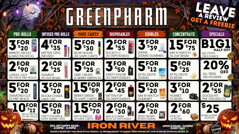 Green Pharm Iron River - Rec - Now Open! 💥DAILY SAVINGS!💥
