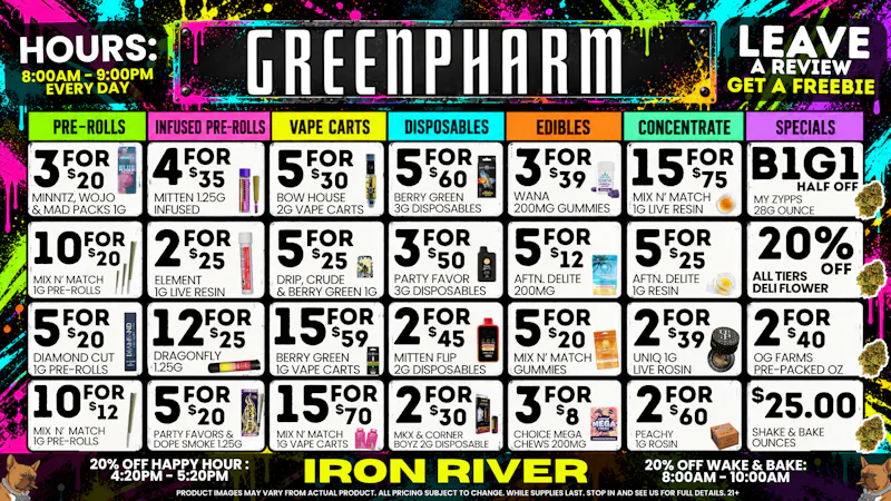 Green Pharm Iron River - Rec - Now Open! 💥DAILY SAVINGS!!!💥