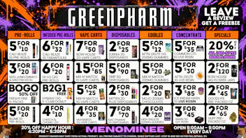 Green Pharm Menominee - Rec - ⚡DAILY SAVINGS!⚡