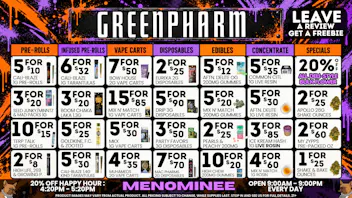 Green Pharm Menominee - Rec - 🎃DAILY DEALS!🎃