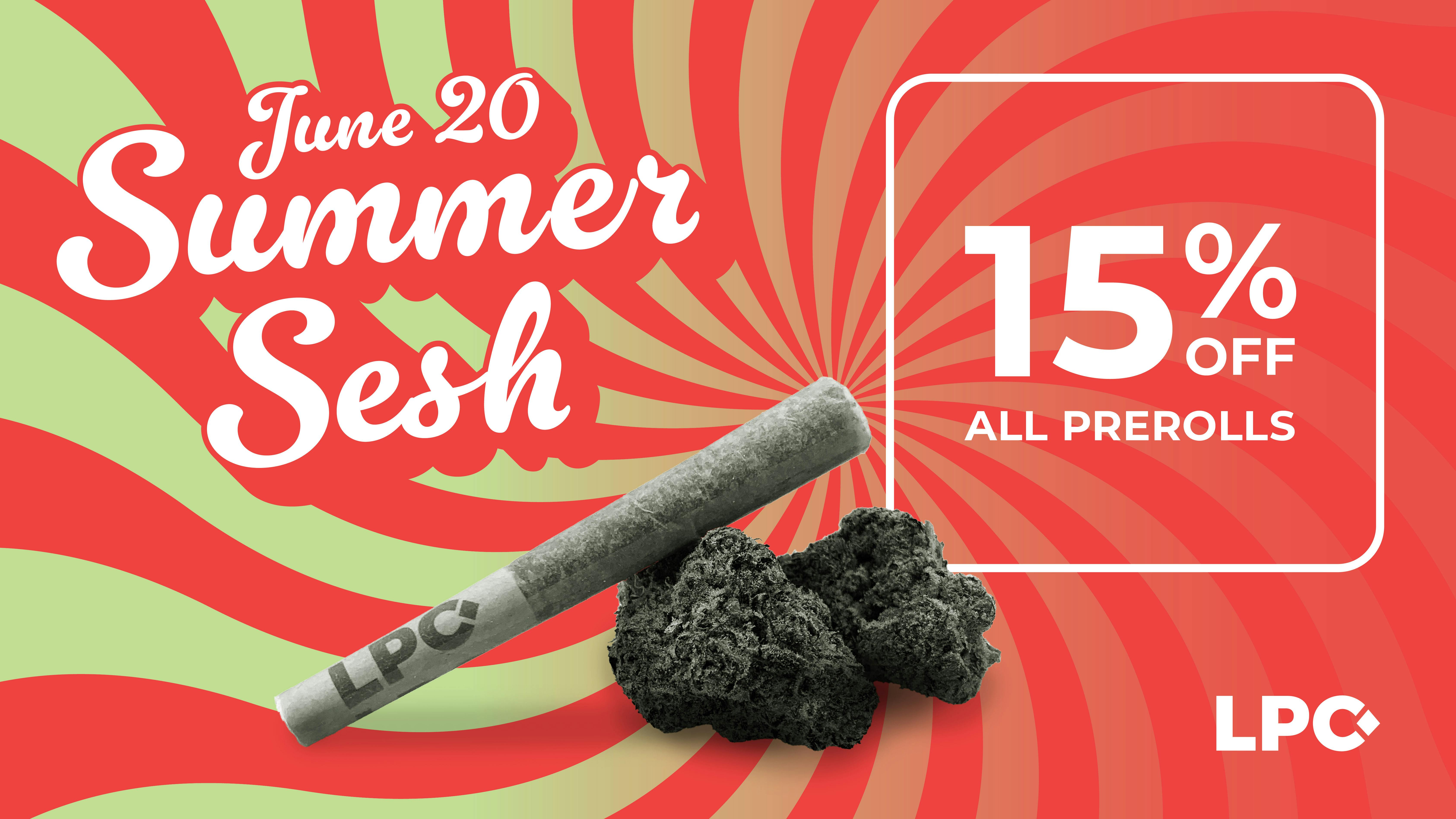Lone Peak Cannabis Co. Bozeman Summer Sesh: 15% Off All PreRolls