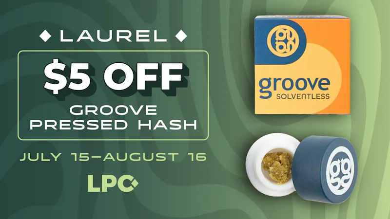 Lone Peak Cannabis Co. Laurel Laurel: $5 Off Groove Pressed Hash