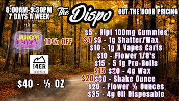 The Dispo 14er 1/2 Ounces with High Quality Daily Deals!