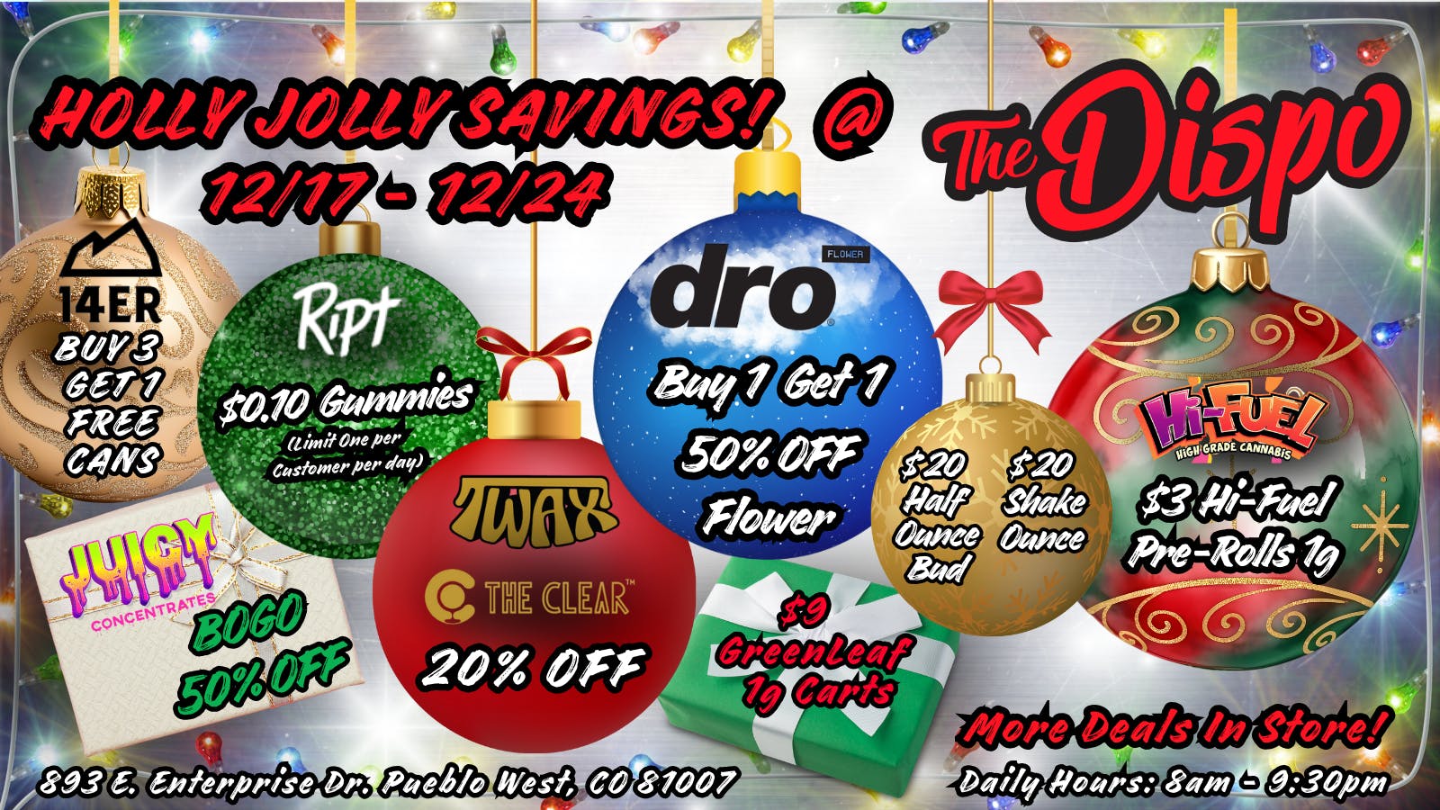 The Dispo Holly Jolly Savings, Happy Holidays from The Dispo