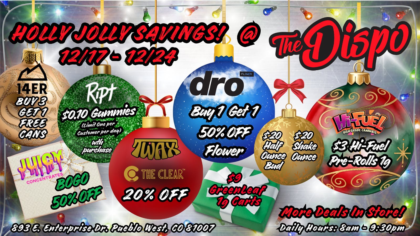 The Dispo Holly Jolly Savings, Happy Holidays from The Dispo