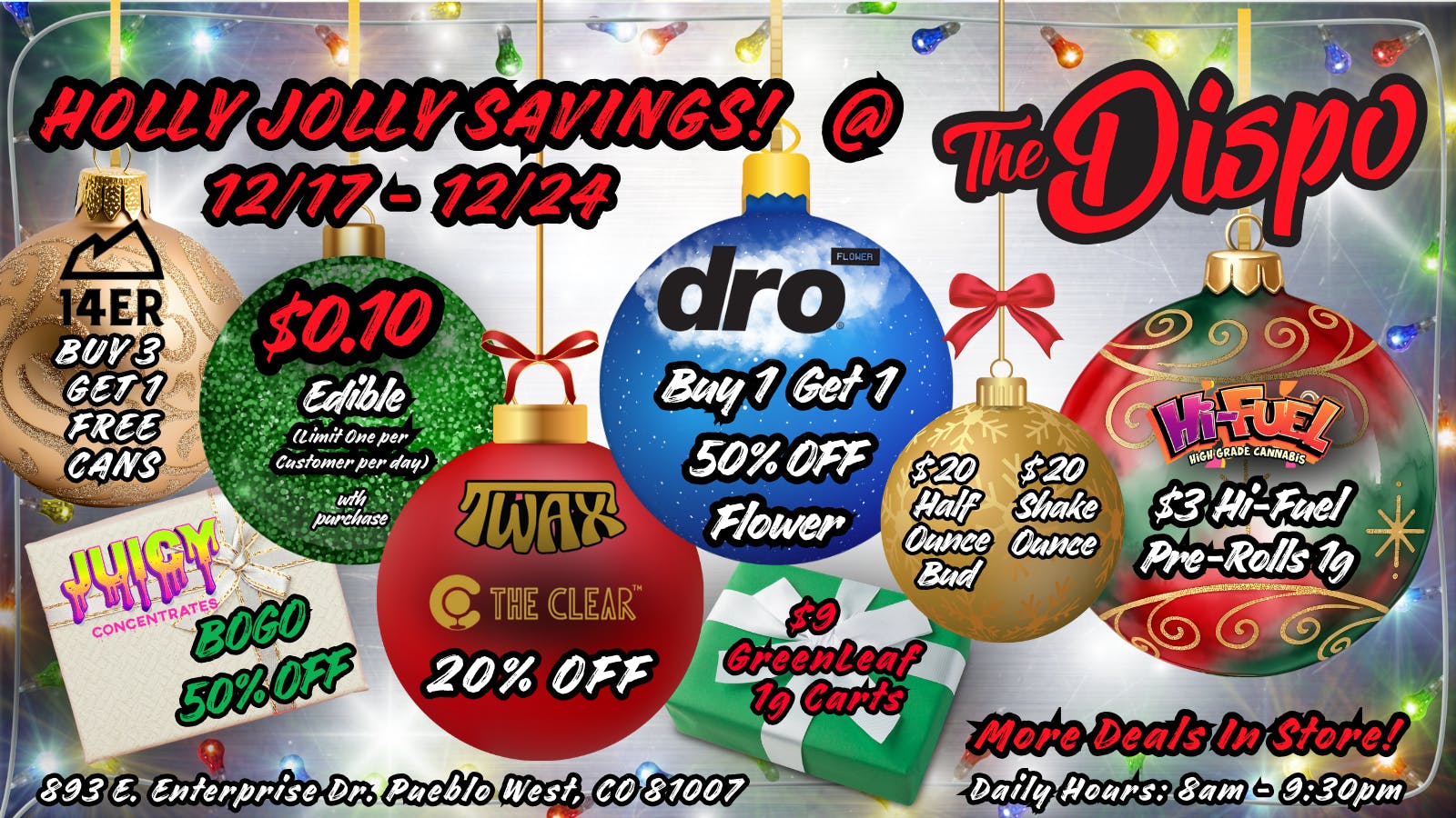 The Dispo Holly Jolly Savings, Happy Holidays from The Dispo