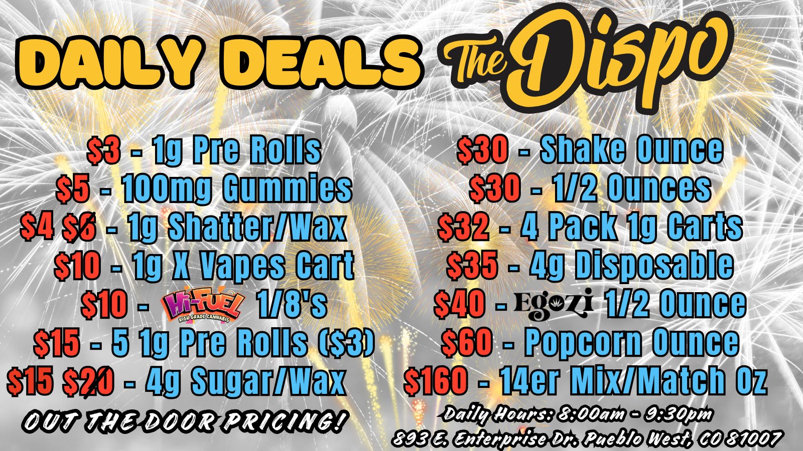 The Dispo Daily Deals, Only at The Dispo!