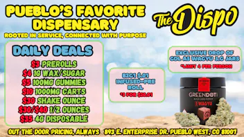 The Dispo $3 JOINT | $4 1G WAX | $10 CART | $20 HI-FUEL 1/8