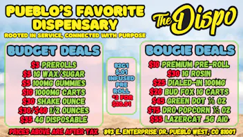 The Dispo $3 JOINT | $4 1G WAX | $10 CART | $20 HI-FUEL 1/8